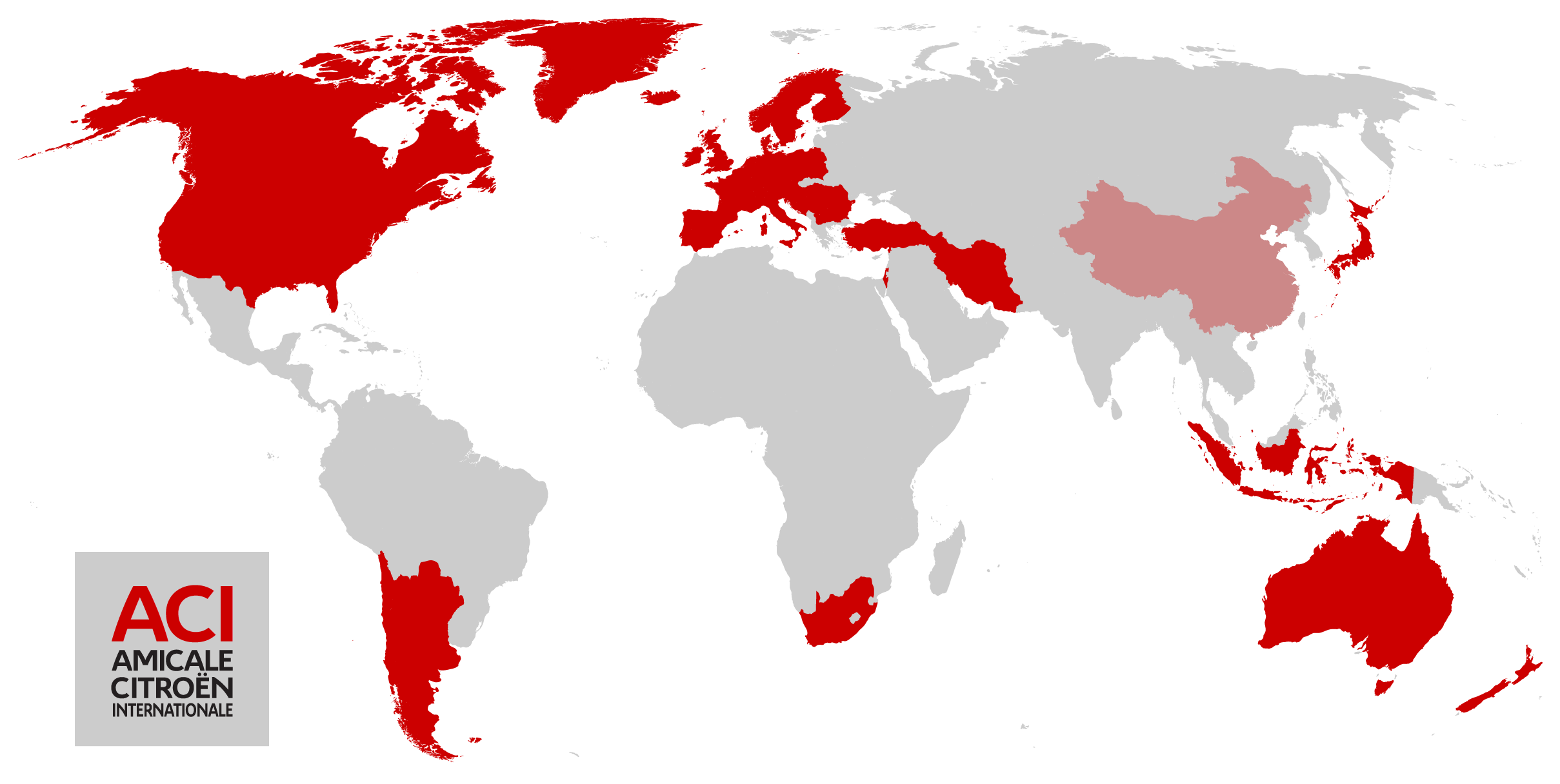 ACI Country Map