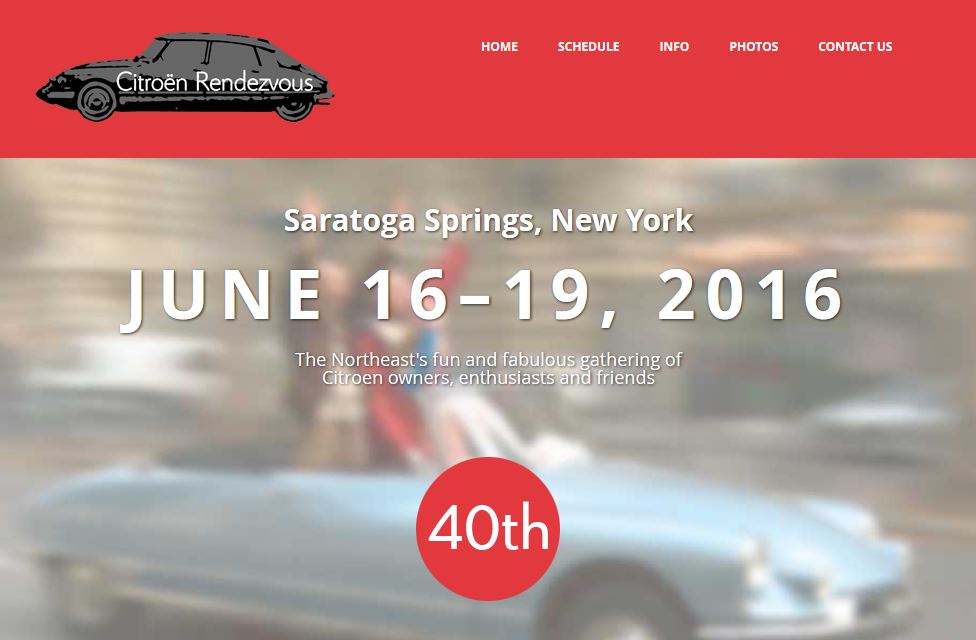 Meeting Report: “40th Citroën Rendez-Vous” @ Saratoga Springs / USA