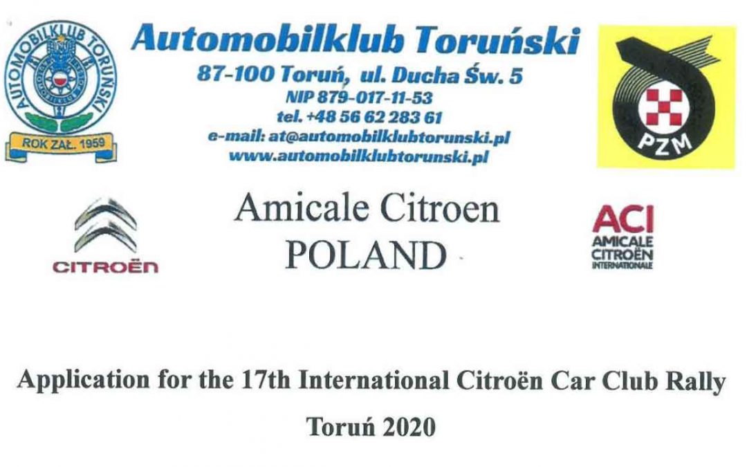 Application for ICCCR 2020 by Team Torun / ACI Poland