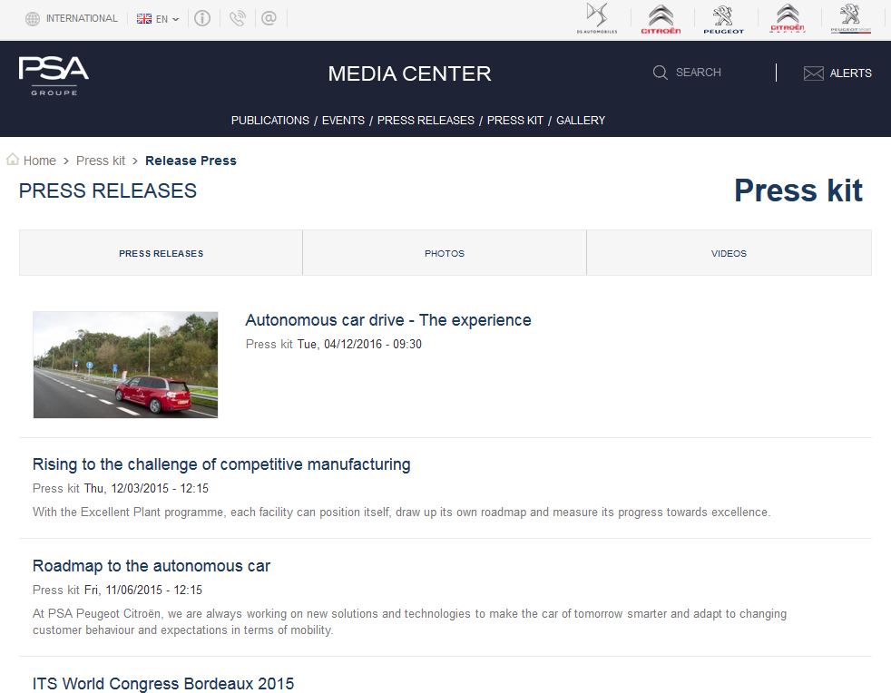 PSA Group launches new media websites
